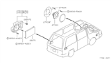Diagram for 1989 Nissan Van Car Speakers - 28139-13C00