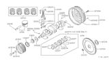 Diagram for 1987 Nissan Sentra Crankshaft Gear - 13021-01M00