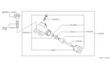 Diagram for Nissan Pulsar NX Clutch Slave Repair Kit - 30621-16E25