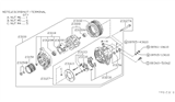 Diagram for Nissan Pulsar NX Alternator Case Kit - 23127-53A10