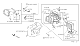 Diagram for Nissan Pulsar NX Blower Motor Resistor - 27150-01E02