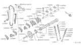 Diagram for 1990 Nissan Pulsar NX Timing Chain Guide - 13085-77A03
