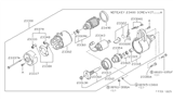 Diagram for Nissan Starter Drive Gear - 23312-36A10