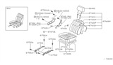 Diagram for 2000 Nissan Frontier Seat Cushion - 87300-3S700
