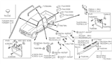 Diagram for 2000 Nissan Frontier Mud Flaps - K3821-9Z400