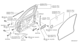 Diagram for 2000 Nissan Xterra Door Seal - 82838-7Z000