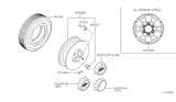 Diagram for 2004 Nissan Frontier Wheel Cover - 40315-9Z411