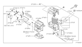 Diagram for Nissan Xterra Heater Core - 27140-7Z102
