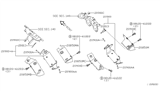 Diagram for 2001 Nissan Frontier Catalytic Converter - 208A0-9S225