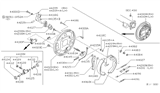 Diagram for 2001 Nissan Xterra Parking Brake Shoe - 44060-7B725