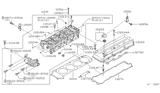 Diagram for Nissan Frontier Cylinder Head - 11040-F4500