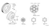 Diagram for 2003 Nissan Frontier Spare Wheel - 40300-9Z800