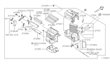 Diagram for 1998 Nissan Frontier Heater Core - 27140-3S500