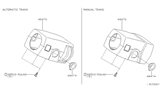 Diagram for 2003 Nissan Frontier Steering Column Cover - 48474-3S500