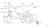 Diagram for 1999 Nissan Frontier Throttle Cable - 18201-7B405