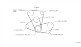 Diagram for Nissan Hardbody Pickup (D21U) Serpentine Belt - 02117-90513