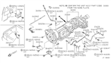 Diagram for 2001 Nissan Frontier Transmission Assembly - 310C0-43X64