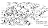 Diagram for 2019 Nissan Armada Instrument Cluster - 68240-1LA0A