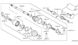 Diagram for Nissan Armada Axle Shaft - 39100-5ZW0A