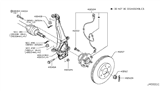 Diagram for 2021 Nissan Armada Wheel Bearing - 40202-1LA2A