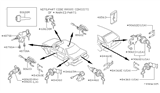 Diagram for 1985 Nissan Maxima Ignition Lock Assembly - 48700-15E25