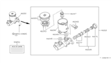 Diagram for Nissan Maxima Brake Master Cylinder Reservoir - 46010-17E00