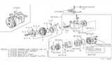 Diagram for Nissan Maxima A/C Compressor - 92600-16E05