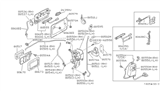 Diagram for 1989 Nissan Stanza Door Latch Assembly - 80502-04E60
