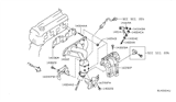 Diagram for 2012 Nissan Sentra Exhaust Manifold Gasket - 14036-JA00A