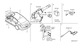 Diagram for 2007 Nissan Altima Ignition Switch - 25150-JA80A