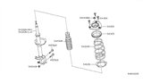Diagram for 2007 Nissan Altima Coil Springs - 54010-JA80A