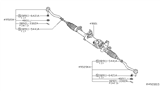 Diagram for 2010 Nissan Altima Rack And Pinion - 49001-JA800