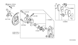 Diagram for 2013 Nissan Altima Brake Pad Set - D4060-9N00B