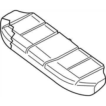 Nissan 88300-ZX01B Cushion Assembly Rear Seat