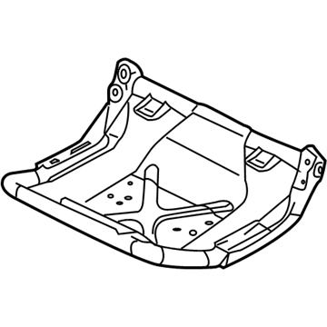 Nissan 88351-7S200 Frame Assembly-Rear Seat Cushion,L