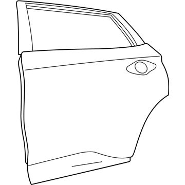 Nissan 82101-5AA0A Door Assy-Rear,LH