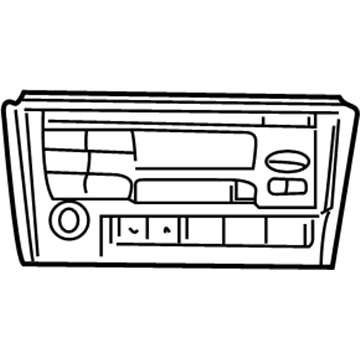 Nissan 28188-2Y910 Radio Unit,W/CD And Cassette