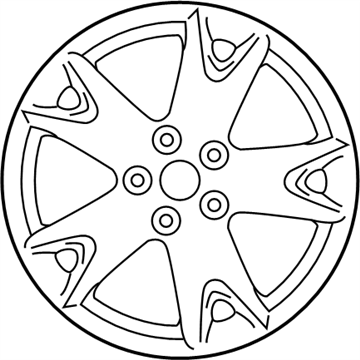 Nissan D0300-JD01B Aluminum Wheel