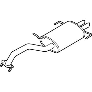 Nissan 20100-3Y320 Exhaust, Main Muffler Assembly