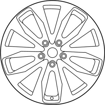 Nissan 40300-4RA4E Aluminum Wheel