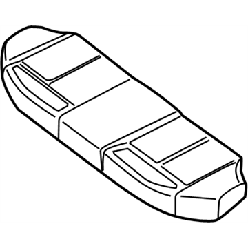 Nissan 88305-JA00A Pad Frame Cushion,Rear Seat