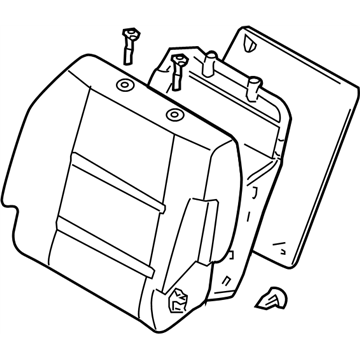 Nissan 87600-ZR52A Back Assembly-Front Seat With Side Air Bag