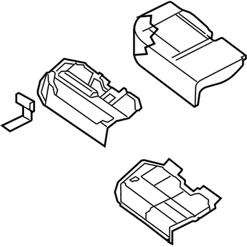 Nissan 88300-ZE91C Cushion Assembly Rear Seat