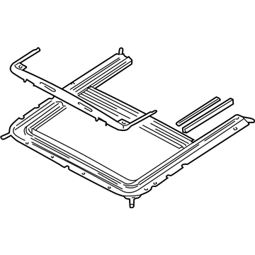 Nissan 91306-0Z800 Rail Complete-SUNROOF