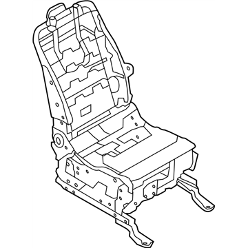 Nissan 87101-1JA1C Frame & Adjuster Assy-Front Seat,RH