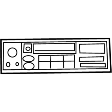 Nissan 28188-1W600 Radio Unit,W/CD And Cassette