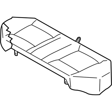 Nissan 88300-ZK40B Cushion Assy-Rear Seat