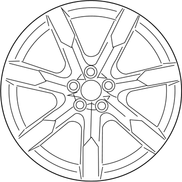 Nissan D0C00-62B1A Aluminum Wheel