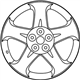 Nissan 40300-CA026 Aluminum Wheel