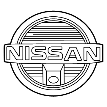 Nissan 62890-9BU1A Emblem-Radiator Grille